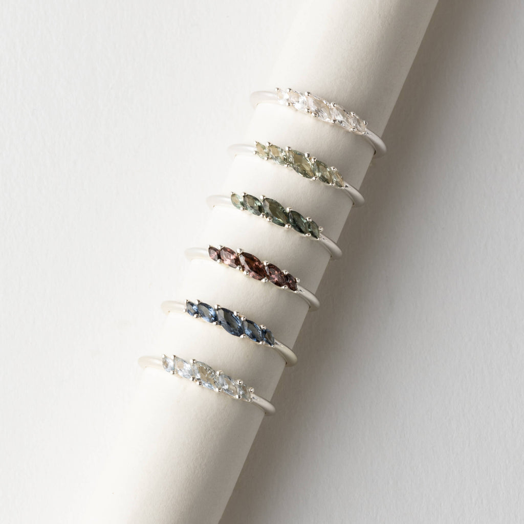 Aura Birthstone Marquise Ring
