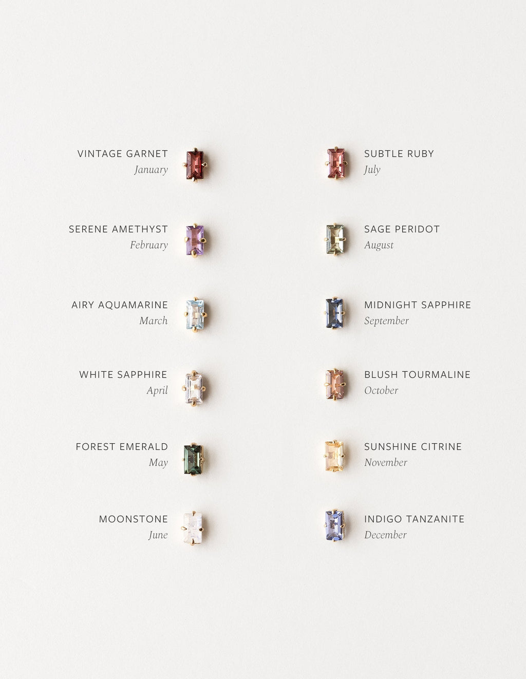 Grand Baguette Studs